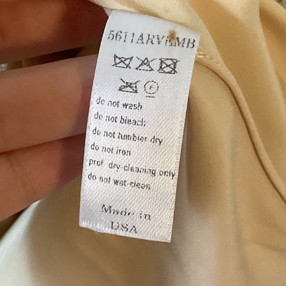 Carolina Herrera Rhinestone Beaded Floral Embellished Sheath Dress Size 6 Gold - Picture 9 of 16